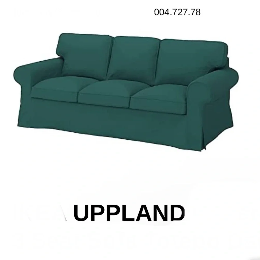IKEA UPPLAND 004.727.78 Cover for 3 Seat Sofa Totebo Dark Turquoise Slipcover